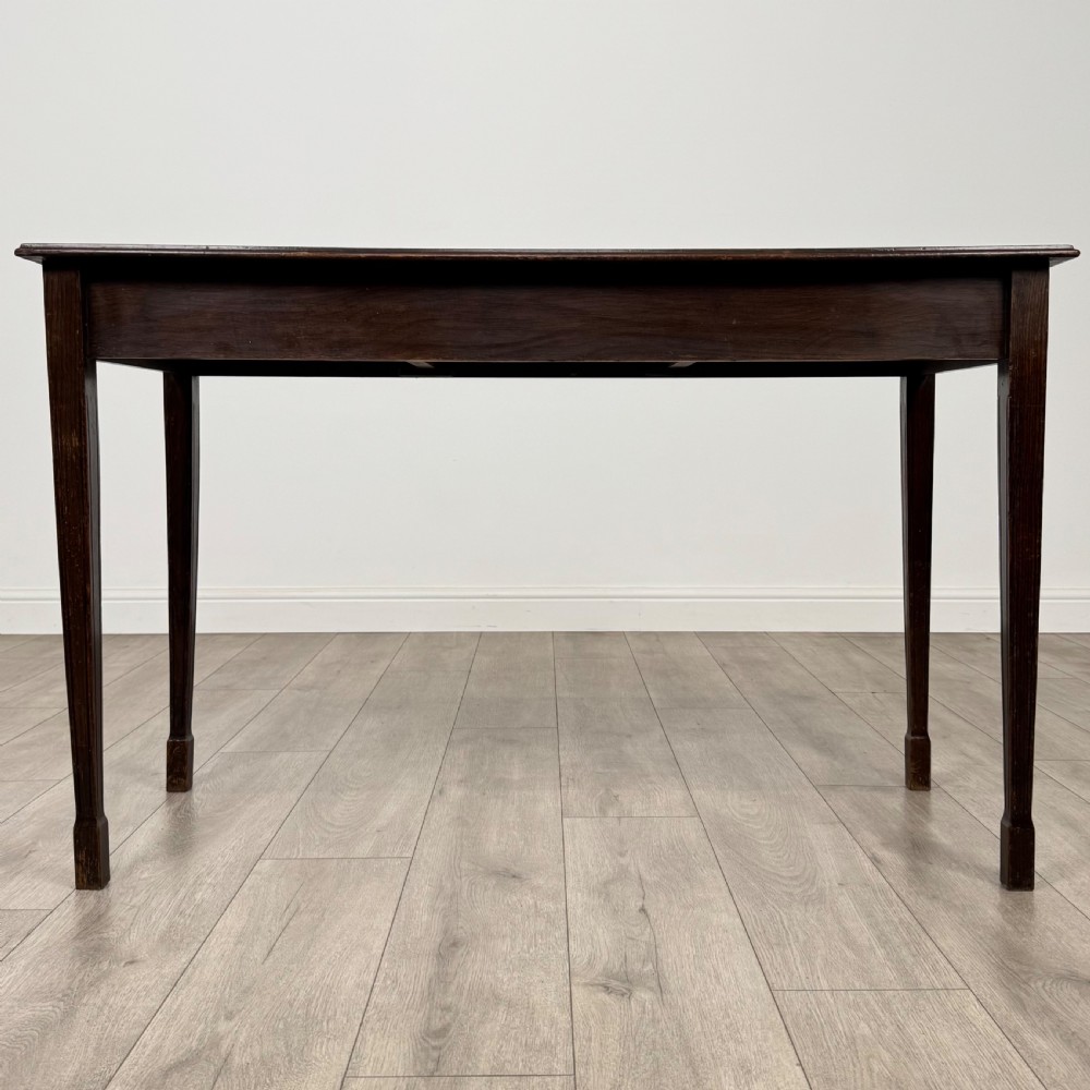 Antique 20th Century Writing Table In Oak  View V