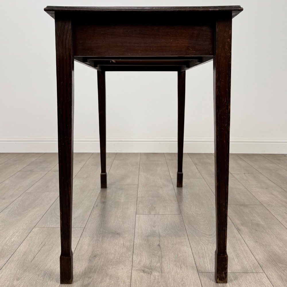 Antique 20th Century Writing Table In Oak  View VII