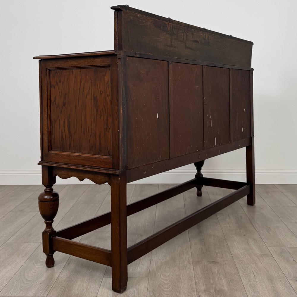  Antique 20th Century Good Quality Sideboard In Oak  View V