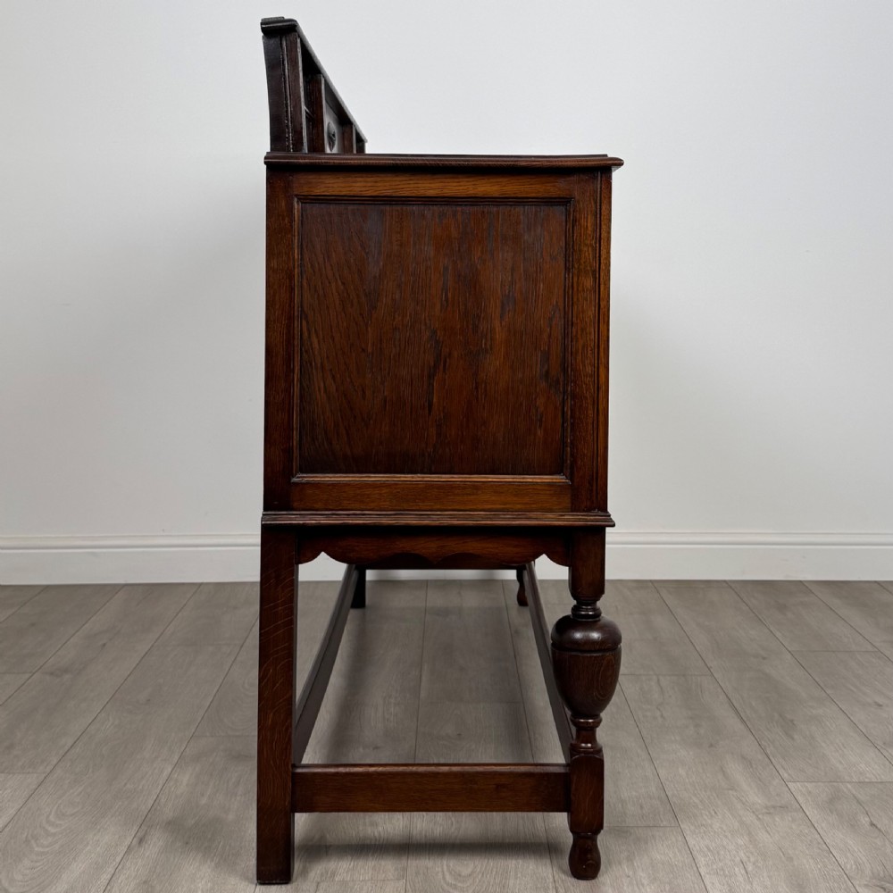 Antique 20th Century Good Quality Sideboard In Oak  View VIII