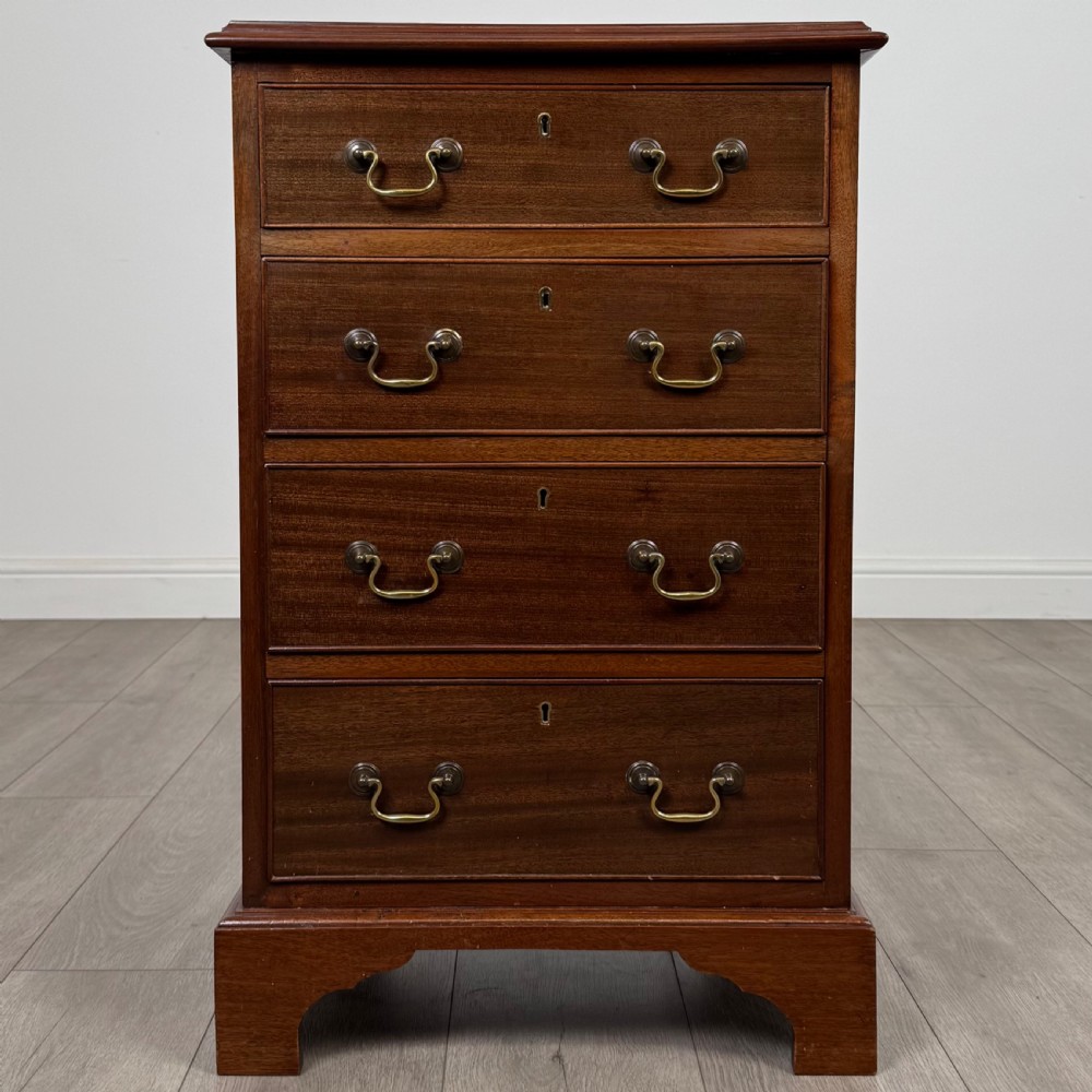 Antique 19th Century Small Mahogany Chest Of Drawers 