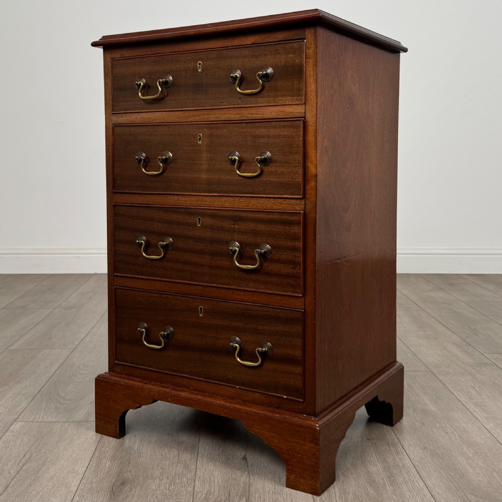 Antique 19th Century Small Mahogany Chest Of Drawers  View II
