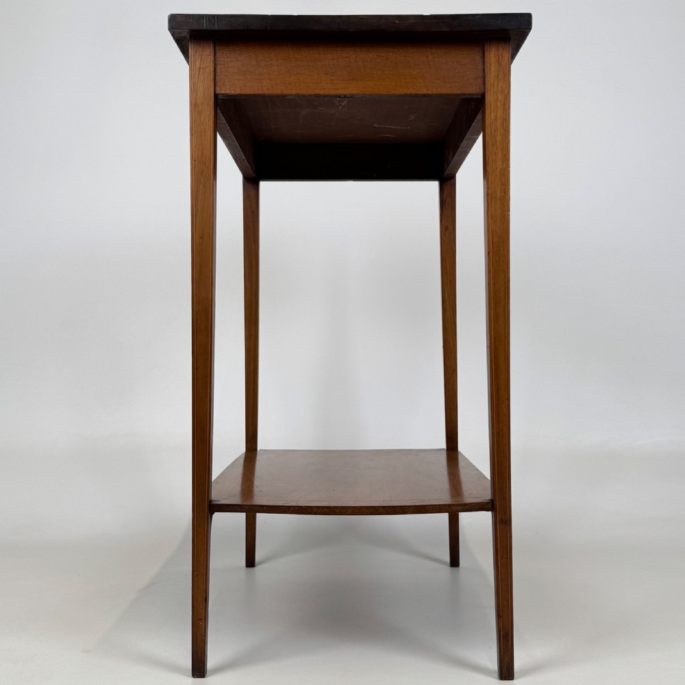 Antique 20th Century Inlaid Side Table In Mahogany View III