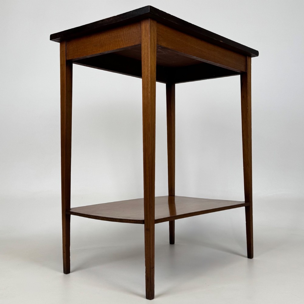 Antique 20th Century Inlaid Side Table In Mahogany View IV