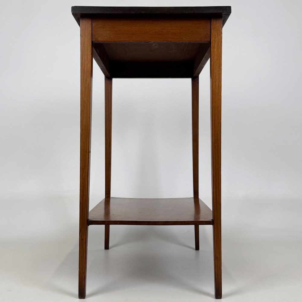 Antique 20th Century Inlaid Side Table In Mahogany View VII