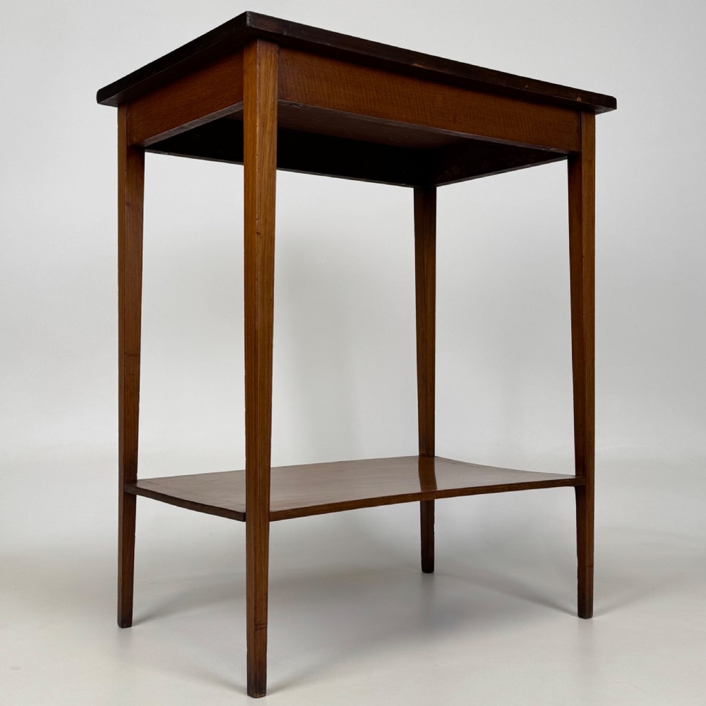 Antique 20th Century Inlaid Side Table In Mahogany View VIII