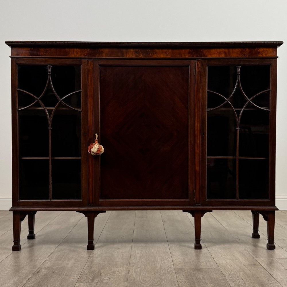 Antique 20th Century Glazed Display Cabinet In Mahogany View II