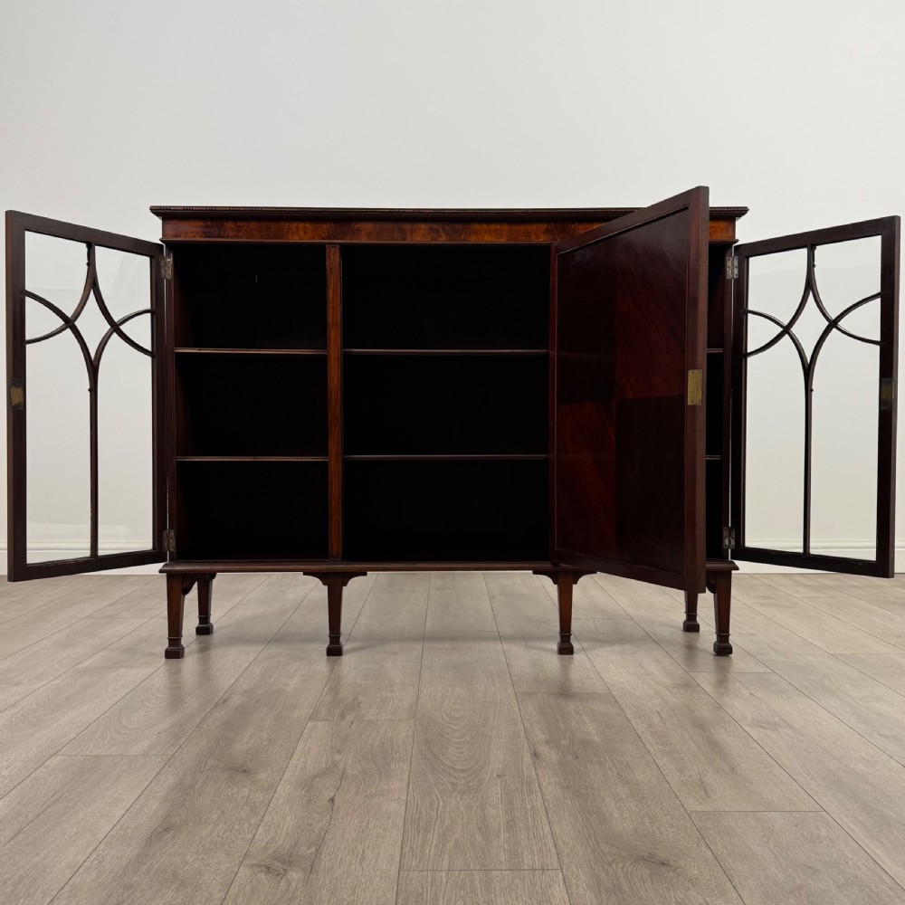 Antique 20th Century Glazed Display Cabinet In Mahogany View III
