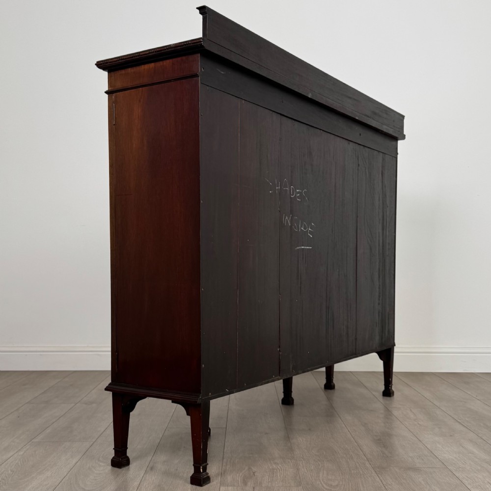 Antique 20th Century Glazed Display Cabinet In Mahogany View VII