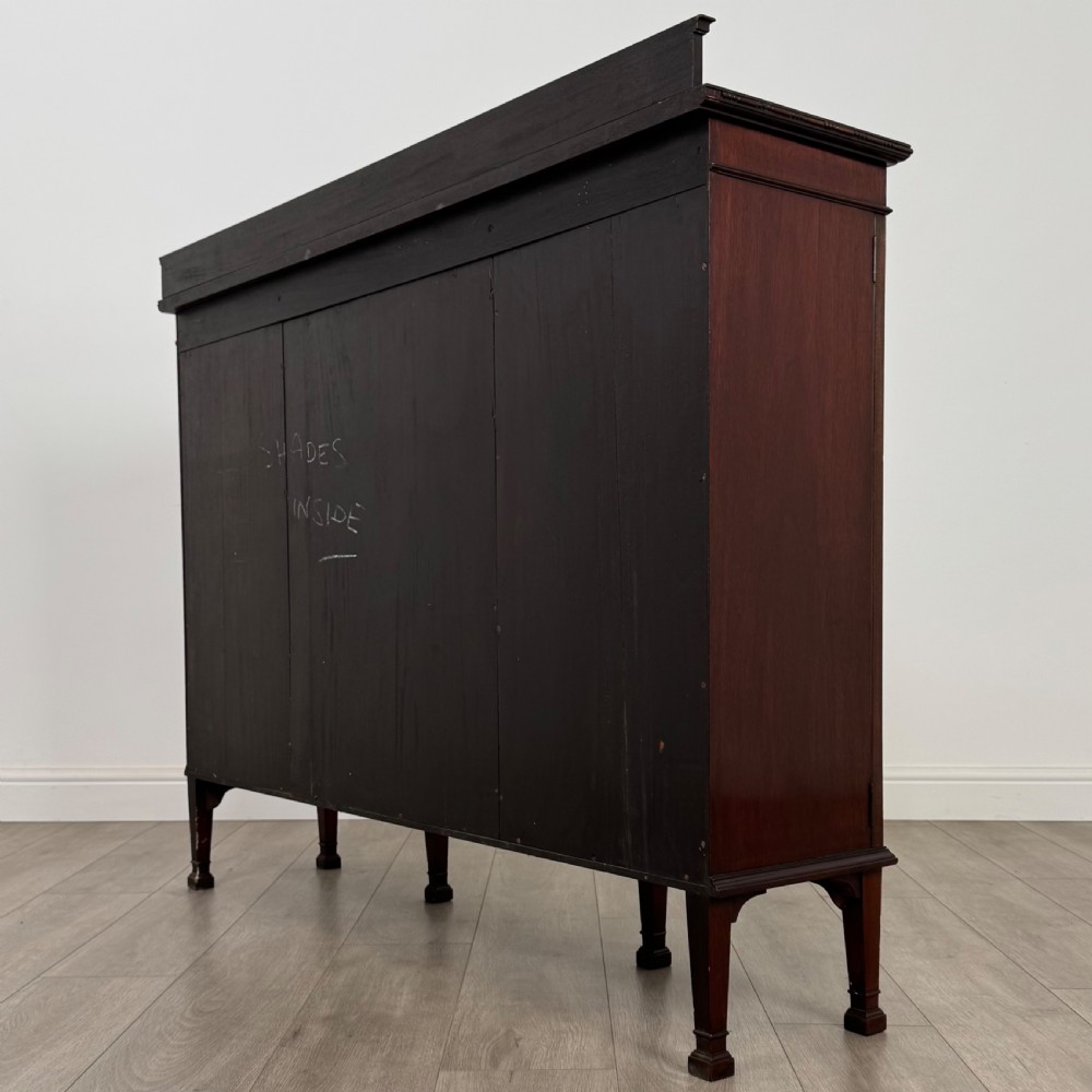 Antique 20th Century Glazed Display Cabinet In Mahogany View IX