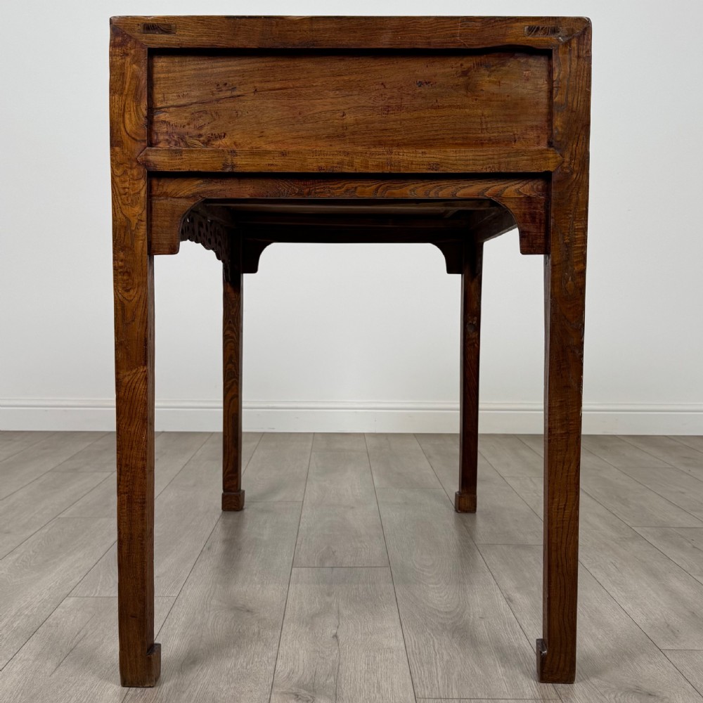  Antique 20th Century Chinese Hardwood Side Table View III