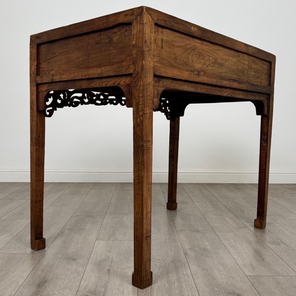  Antique 20th Century Chinese Hardwood Side Table View IV