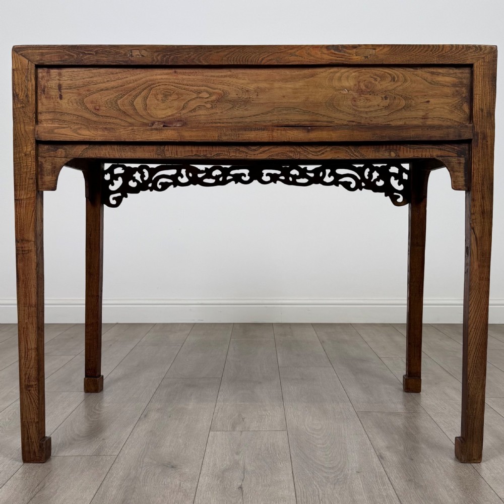  Antique 20th Century Chinese Hardwood Side Table View V