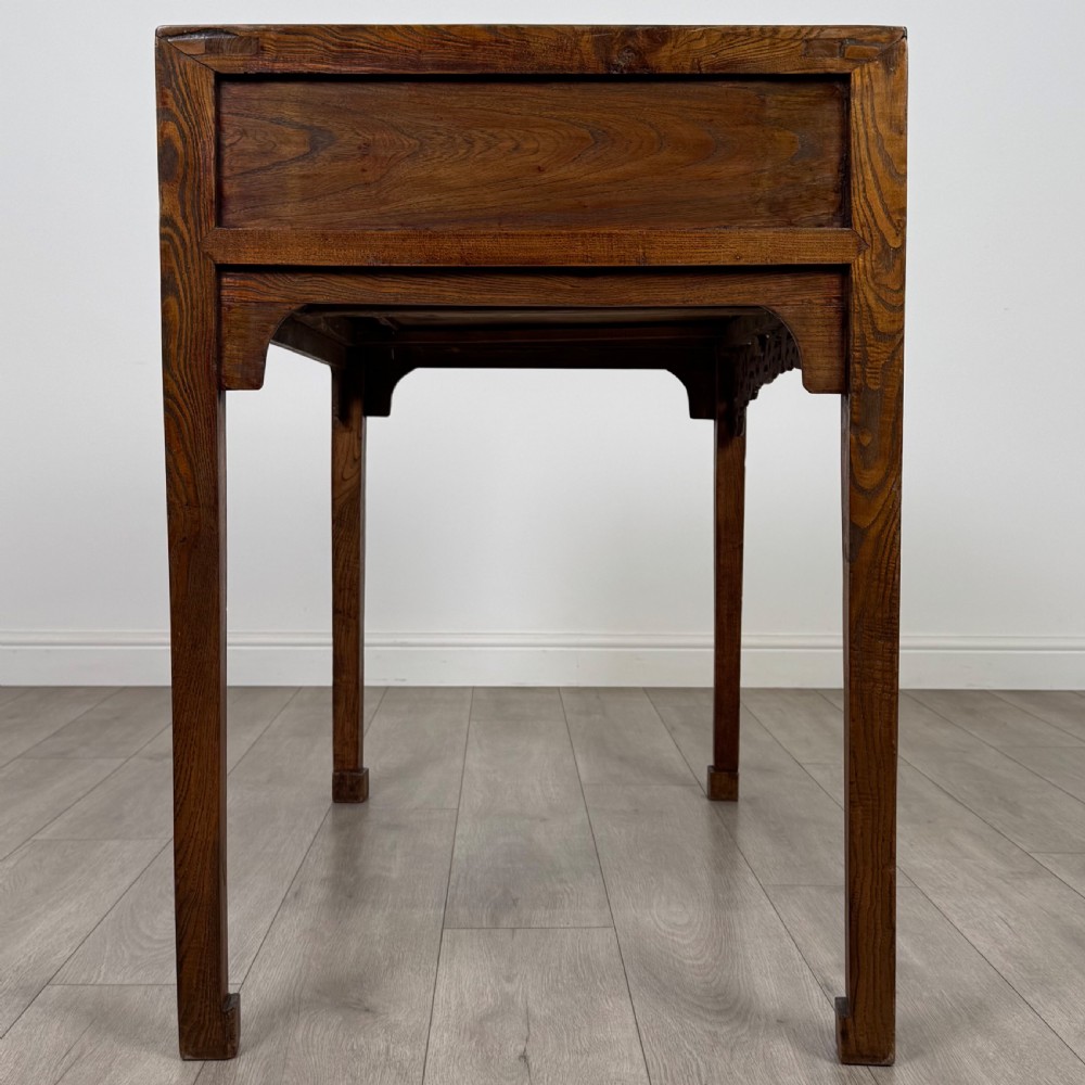  Antique 20th Century Chinese Hardwood Side Table View VII