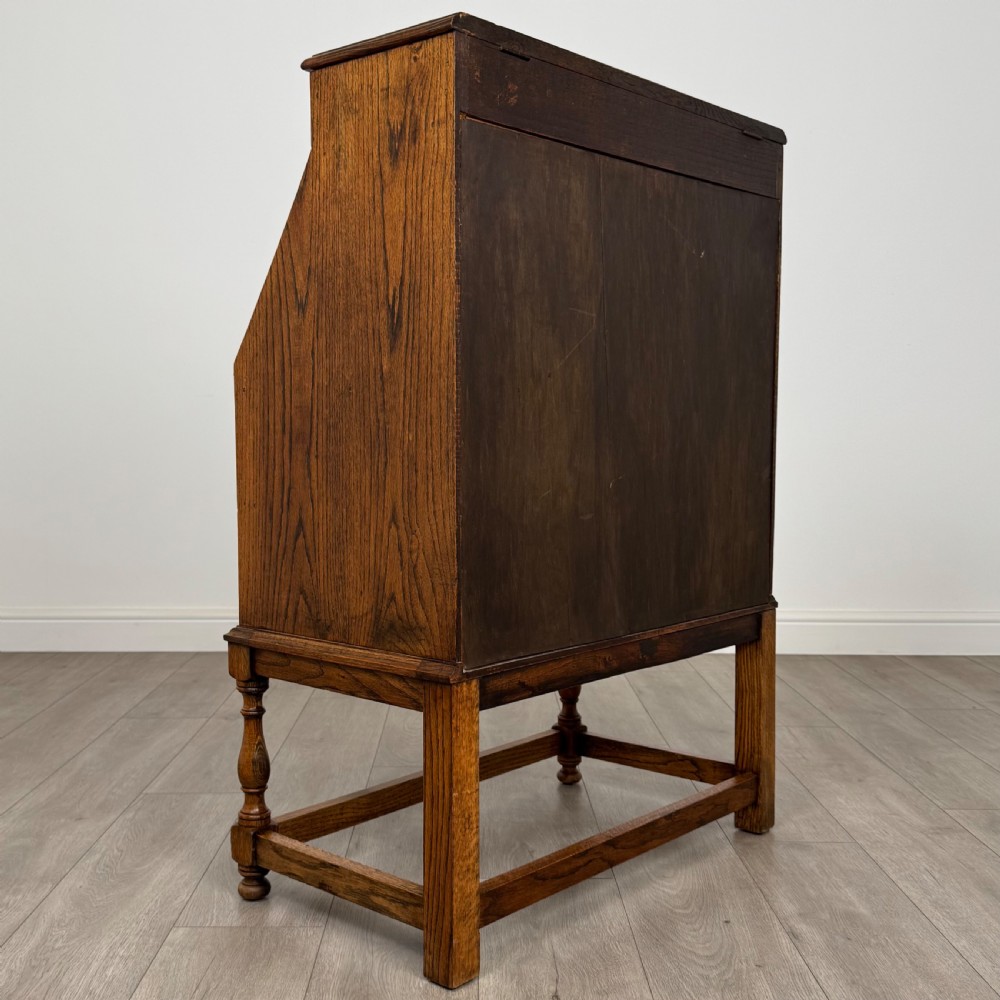 Antique 20th Century Good Quality Bureau In Oak View VI