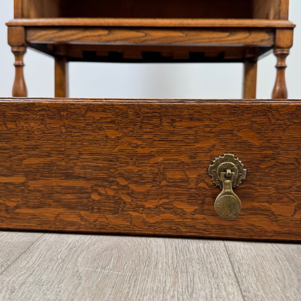 Antique 20th Century Good Quality Bureau In Oak View XIV