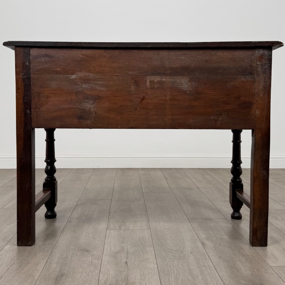 Antique 18th Century Jacobean Geometric Dresser Base In Oak View VI