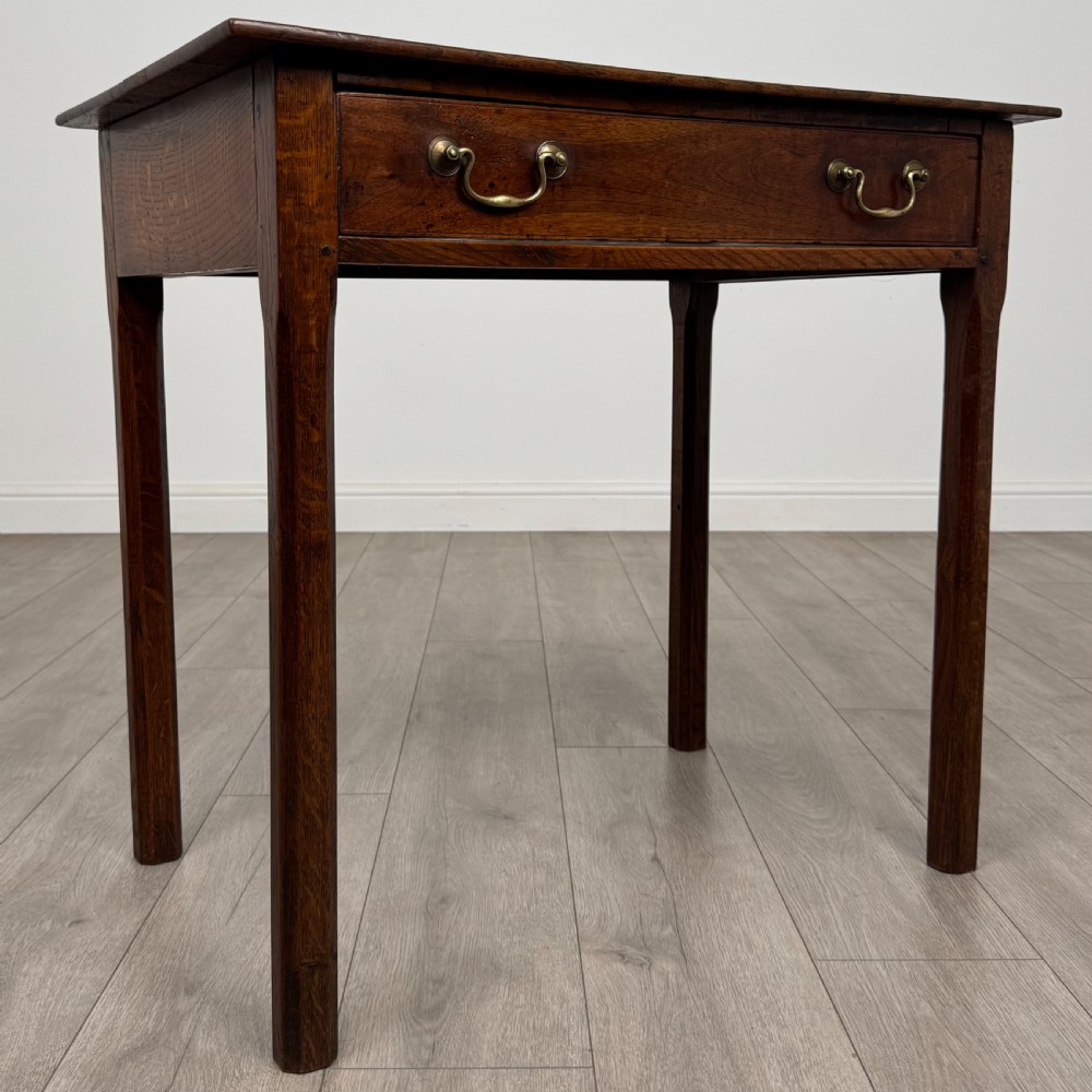  Antique 18th Century Good Quality Writing Table In Oak  View VIII