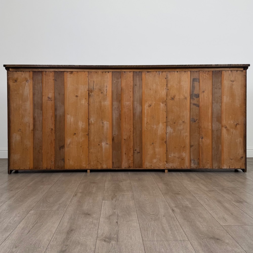  Antique 20th Century Large Open Bookcase In Oak  View VI