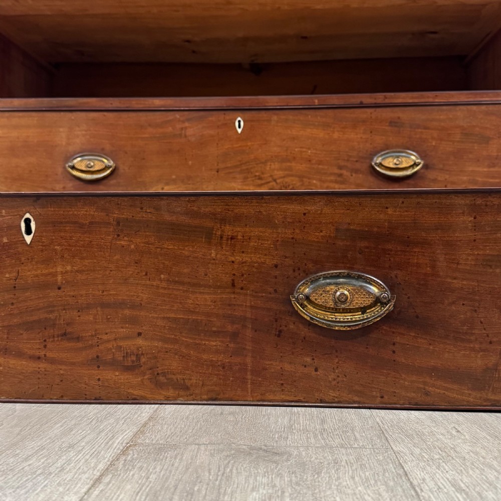  Antique 18th Century Linen Press Cupboard In Mahogany  View XII