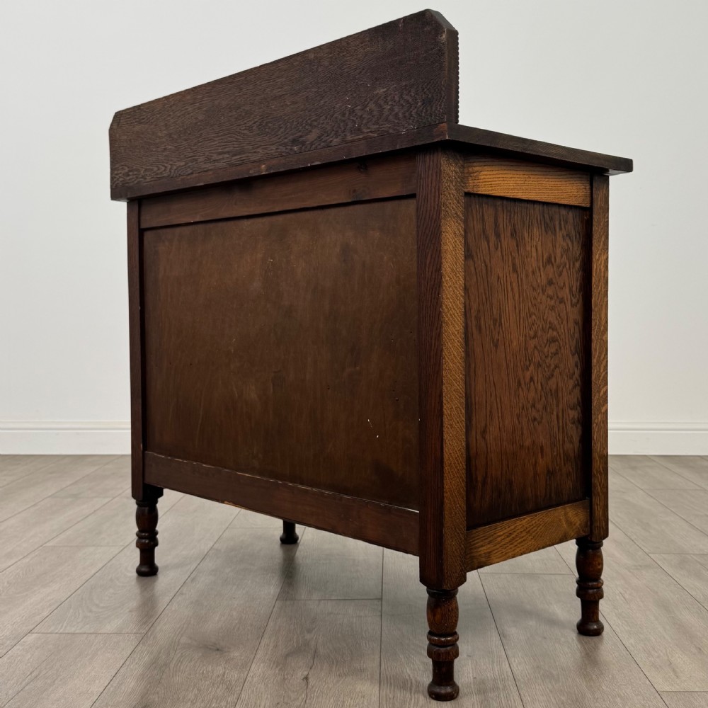  Antique 20th Century Jacobean Style Cupboard In Oak View VII