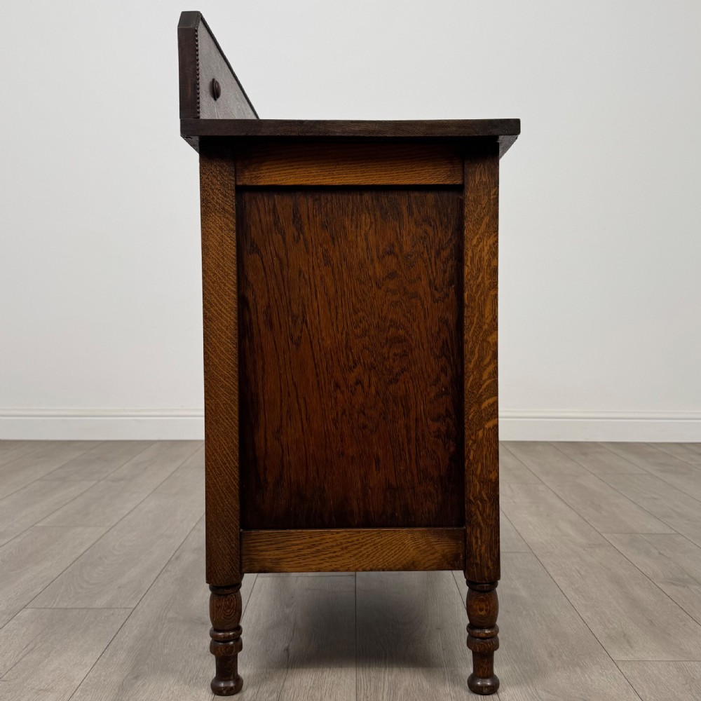  Antique 20th Century Jacobean Style Cupboard In Oak View VIII