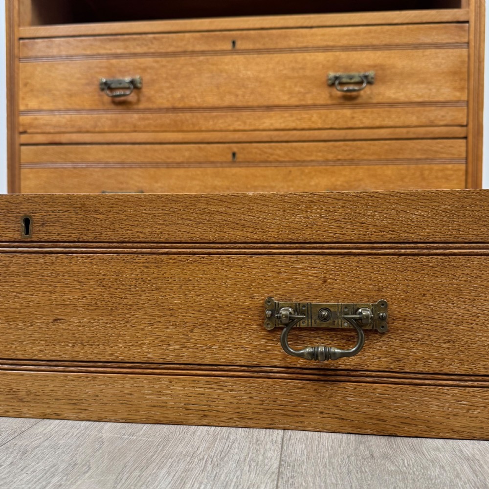  Antique 20th Century Oak Chest Of Drawers By Maple & Co  View XII