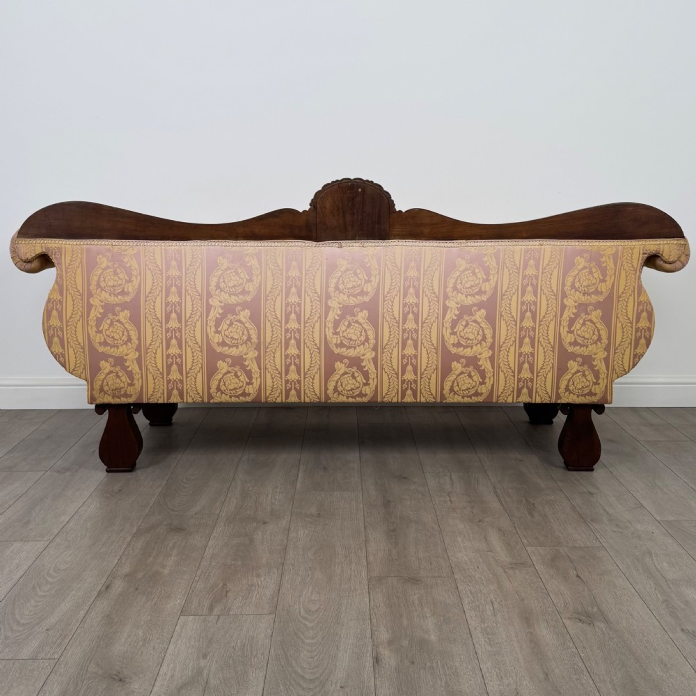 Antique 19th Century Good Quality Sofa In Mahogany View VI