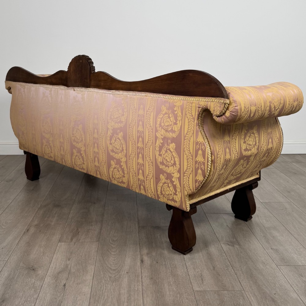 Antique 19th Century Good Quality Sofa In Mahogany View VII