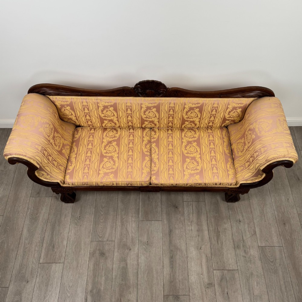 Antique 19th Century Good Quality Sofa In Mahogany View XI