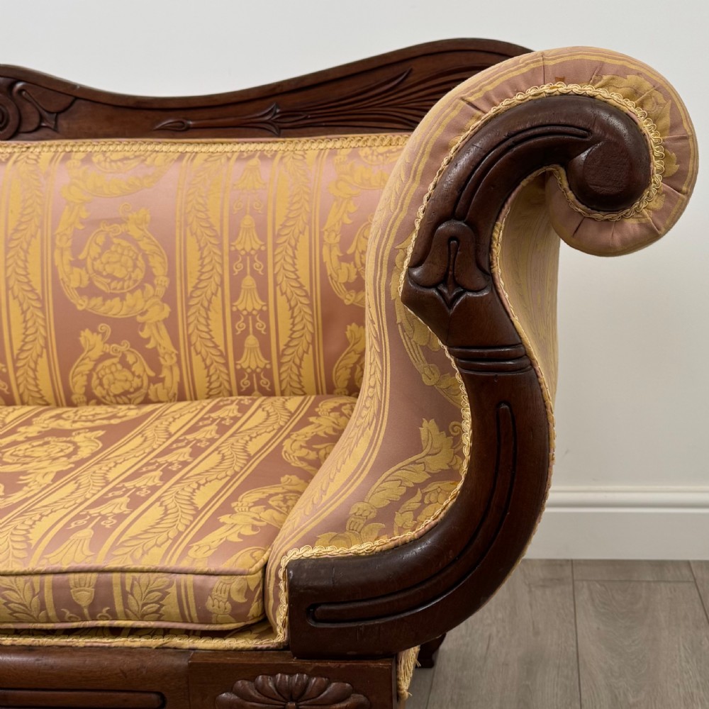 Antique 19th Century Good Quality Sofa In Mahogany View XII