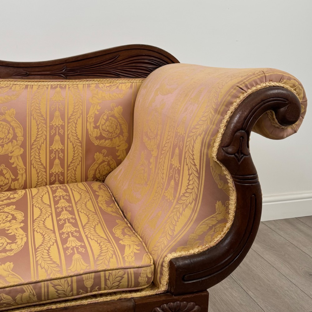 Antique 19th Century Good Quality Sofa In Mahogany View XIII