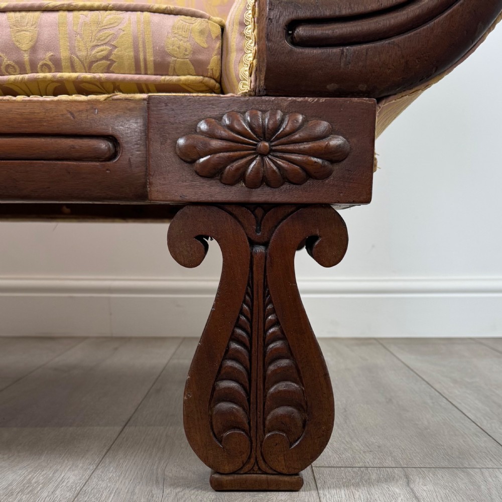 Antique 19th Century Good Quality Sofa In Mahogany View XIV