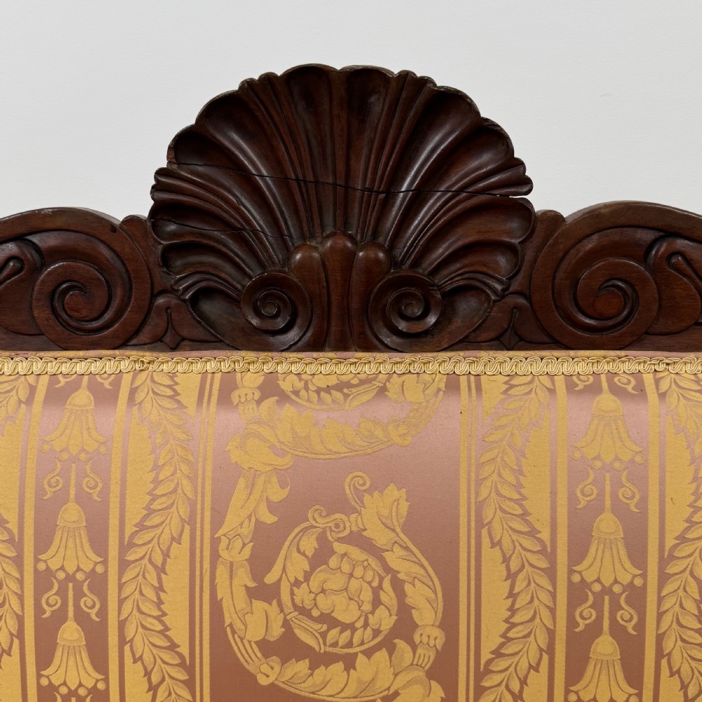 Antique 19th Century Good Quality Sofa In Mahogany View XV