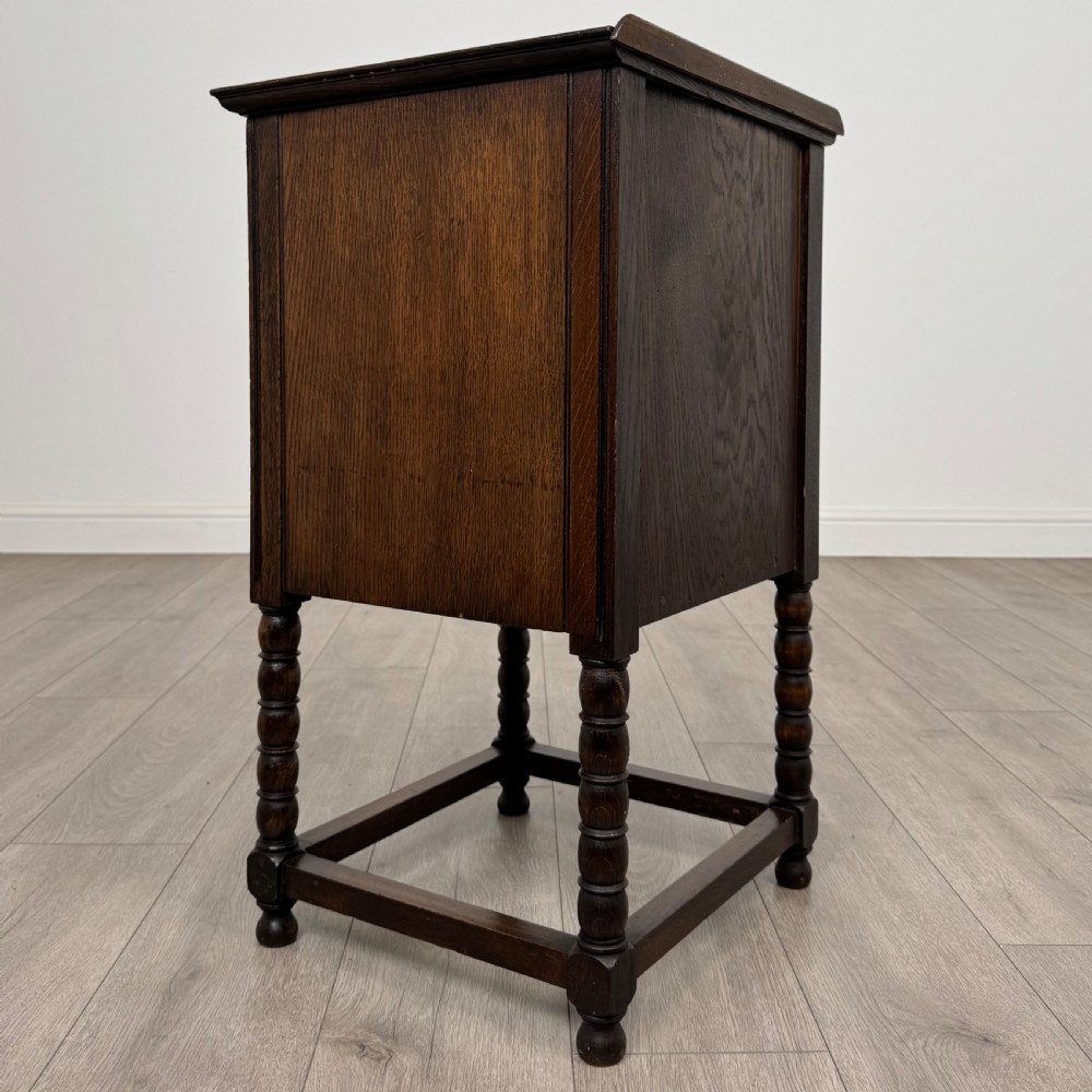 Antique 20th Century Jacobean Style Cabinet In Oak View V
