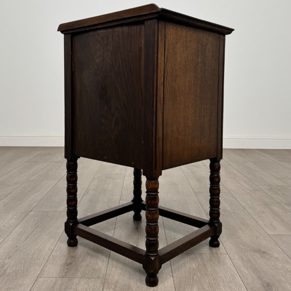 Antique 20th Century Jacobean Style Cabinet In Oak View VII