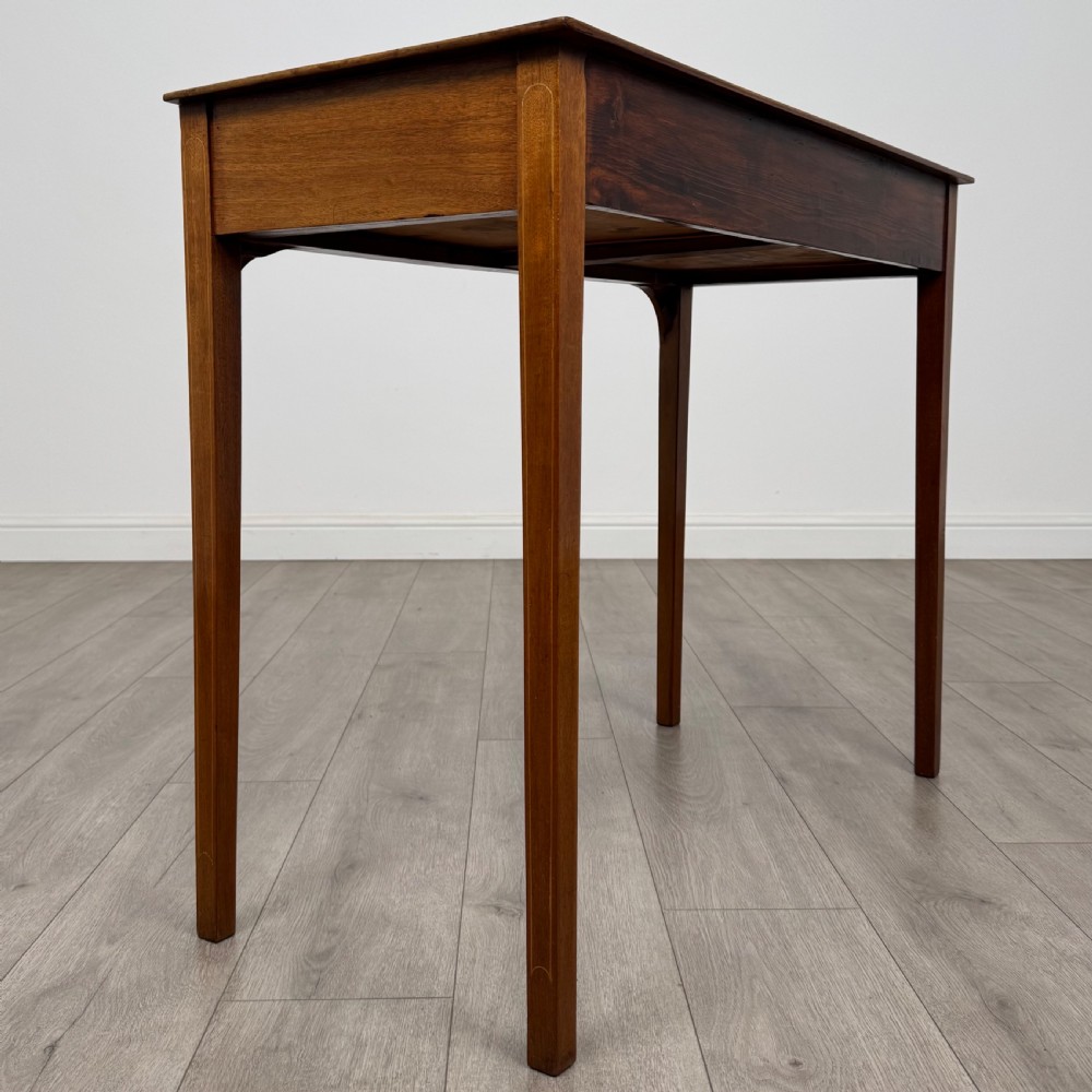 Antique 18th Century Inlaid Writing Table In Mahogany  View IV