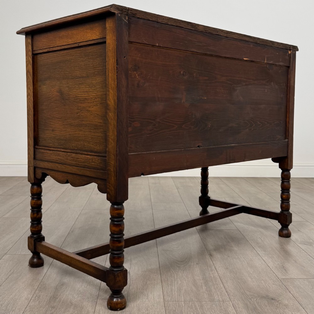 Antique 20th Century Good Quality Chest Of Drawers In Oak  View V
