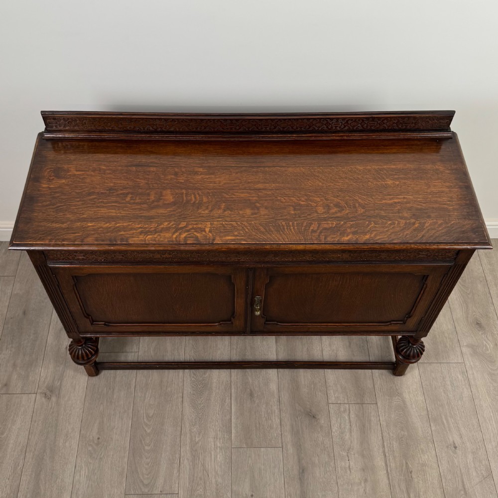  Antique 20th Century Fine Quality Fitted Sideboard In Oak View X