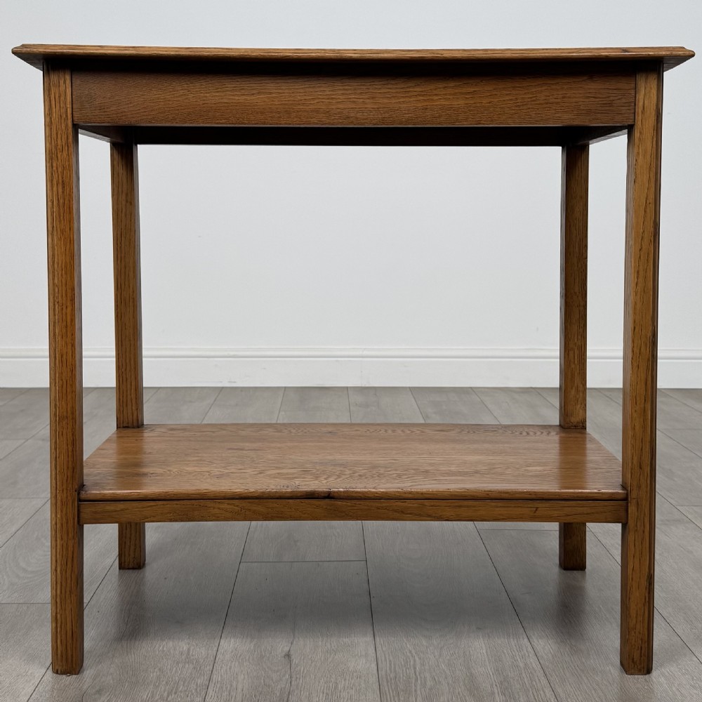 Antique 20th Century Fine Quality Golden Oak Side Table