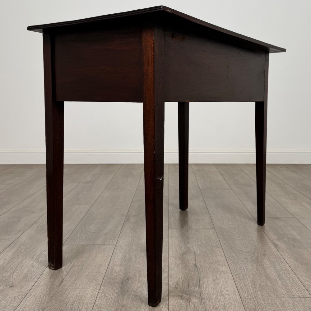 Antique 18th Century Good Quality Writing Table In Mahogany  View IV