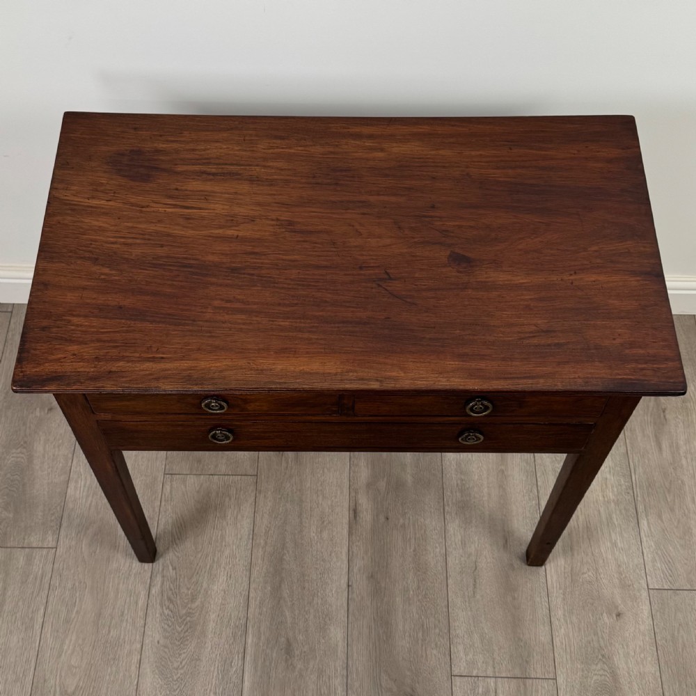 Antique 18th Century Good Quality Writing Table In Mahogany  View IX