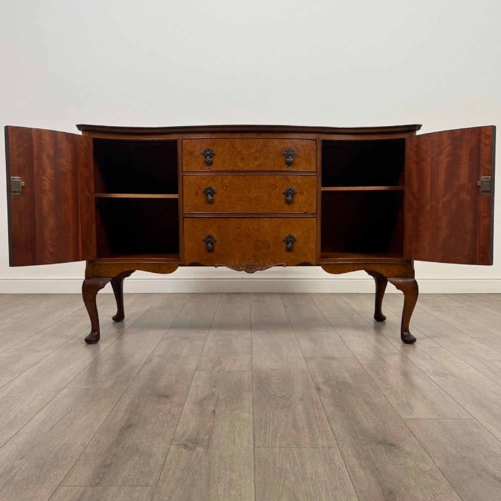  Antique 20th Century Sideboard In Burr Walnut View II