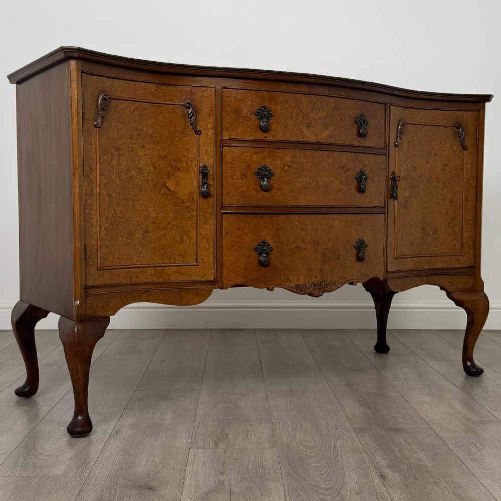  Antique 20th Century Sideboard In Burr Walnut View X