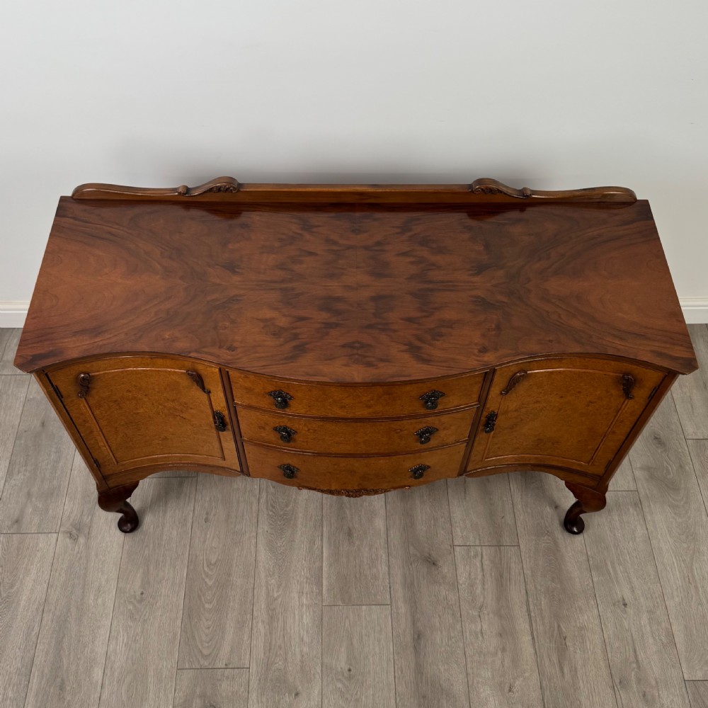  Antique 20th Century Sideboard In Burr Walnut View XI