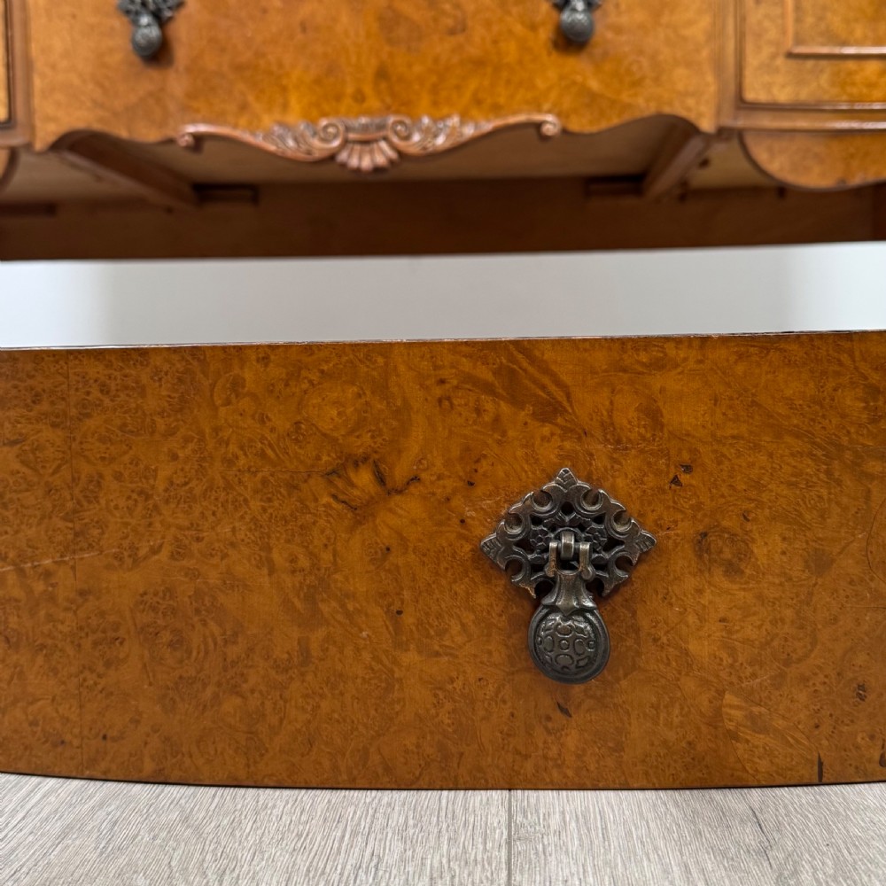  Antique 20th Century Sideboard In Burr Walnut View XIII