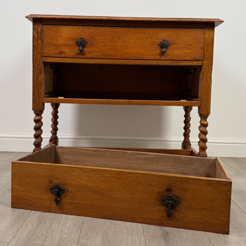 Antique 20th Century Good Quality Chest Of Drawers In Oak View XI