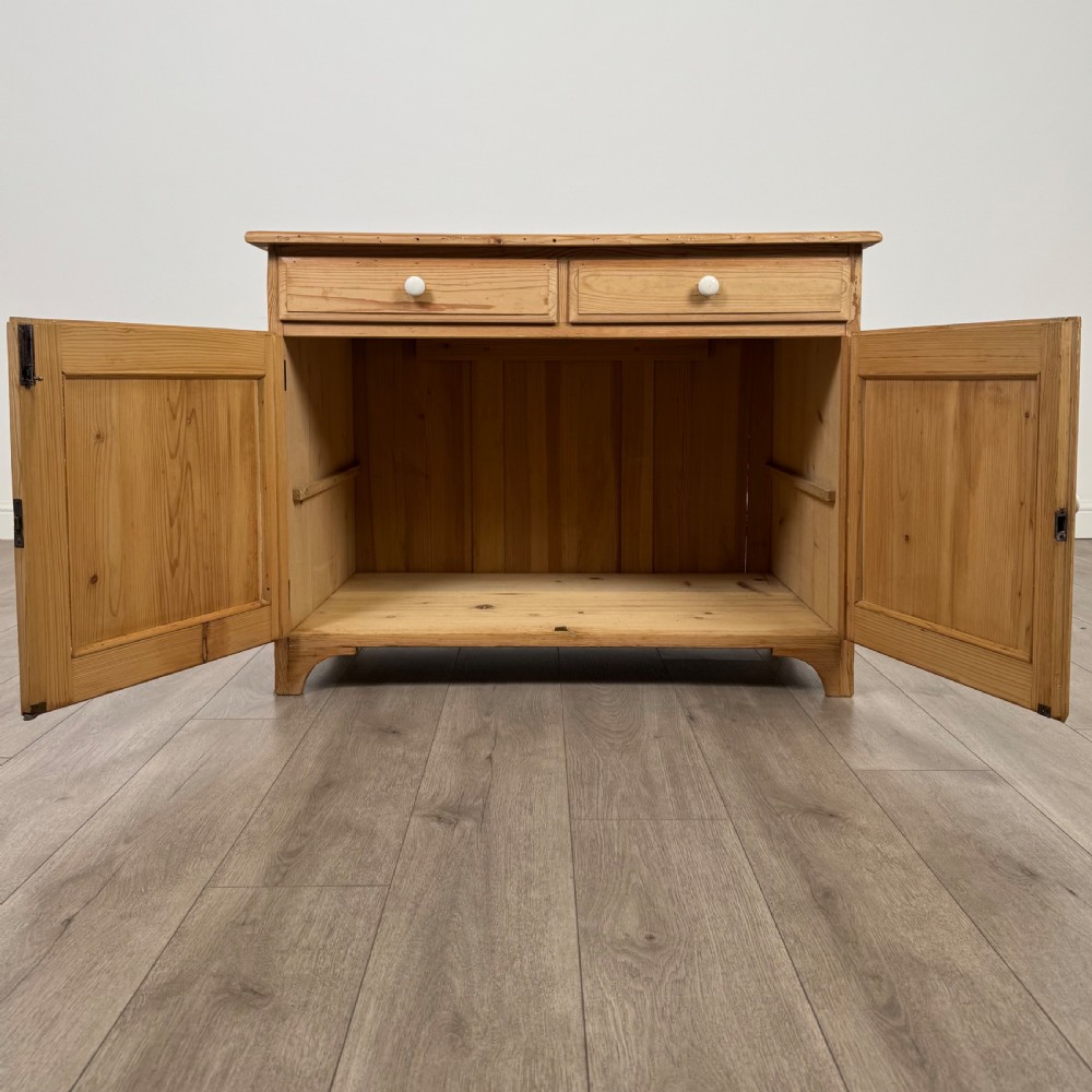  Antique 20th Century Good Quality Pine Cupboard View II
