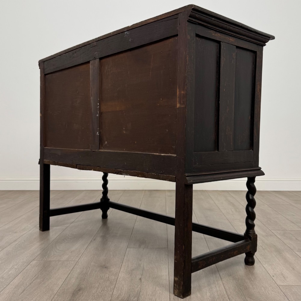  Antique 18th Century Fine Quality Carved Oak Cupboard View VIII