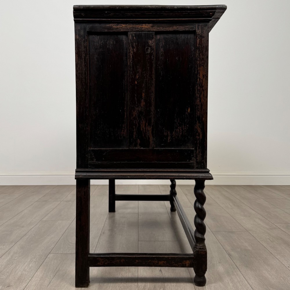  Antique 18th Century Fine Quality Carved Oak Cupboard View IX